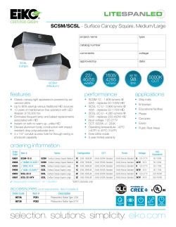 Surface Canopy Square Specifications