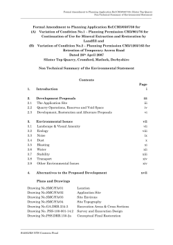 Formal Amendment to Planning Application Ref.CM3/0507/30 for (A