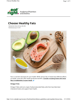 Choose Healthy Fats - k