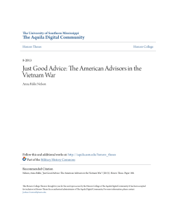 The American Advisors in the Vietnam War