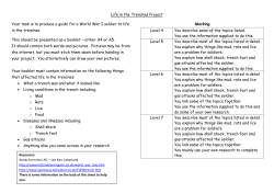 Life in the Trenches Project Your task is to produce