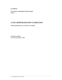 land administration guidelines