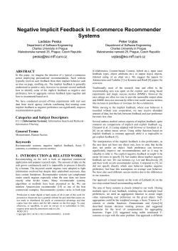Negative Implicit Feedback in E-commerce Recommender