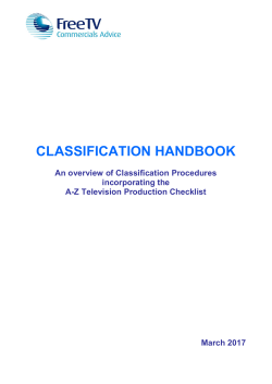 classification handbook