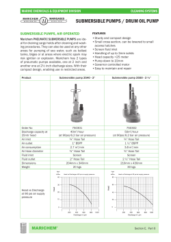 submersible pumps / drum oil pump