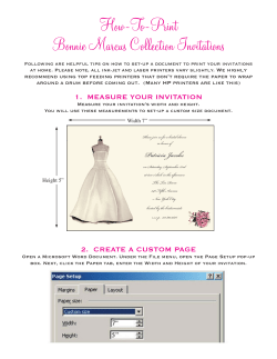 How-To-Print Bonnie Marcus Collection Invitations