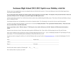 Seckman High School 2012-2013 Spirit