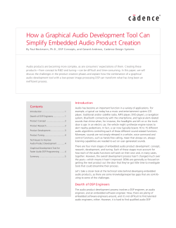 How a Graphical Audio Development Tool Can Simplify Embedded