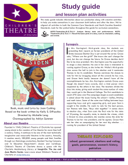 Grace for President - Study Guide