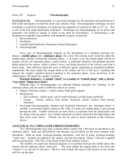 Chem 355 Jasperse Chromatography