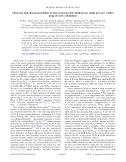 Electronic and phonon instabilities in face-centered