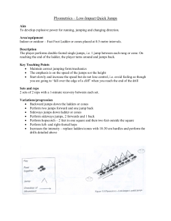 Plyometrics &ndash; Low-Impact Quick Jumps