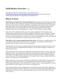 Field Hockey Overview