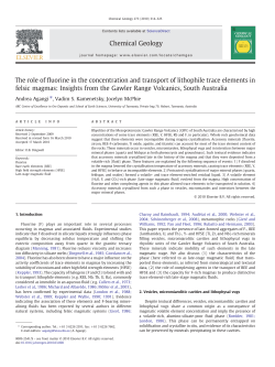 The role of fluorine in the concentration and transport of lithophile