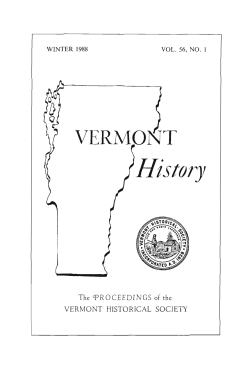 History - Vermont Historical Society