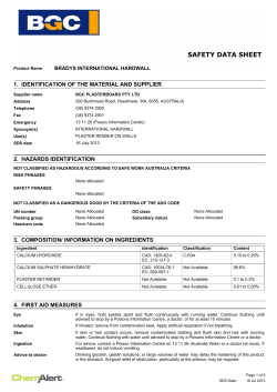 International Hardwall - Bradys Plaster Products