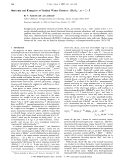 Structure and Energetics of Ionized Water Clusters: (H2O)n+, n = 2&minus;5