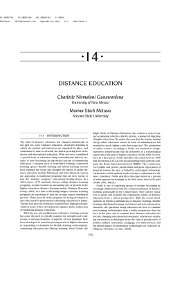 distance education