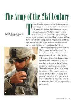The Army of the 21st Century - Association of the United States Army