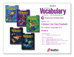 for English Language Arts