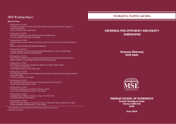 universal pds - Madras School Of Economics