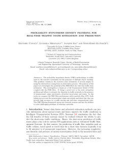 PROBABILITY HYPOTHESIS DENSITY FILTERING FOR REAL