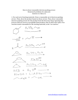 www.freelance-‐teacher.com How to draw reasonable electron