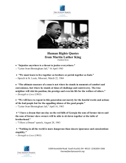 Human Rights Quotes from Martin Luther King