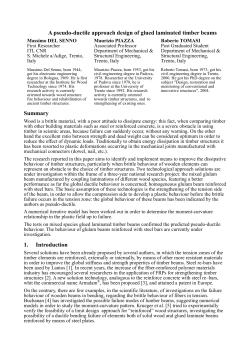 A pseudo-ductile approach design of glued laminated timber beams
