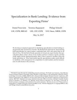 Specialization in Bank Lending: Evidence from Exporting Firms