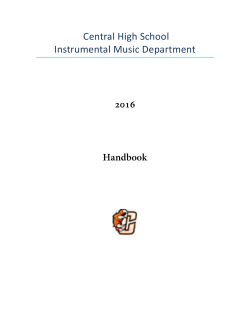Central High School Instrumental Music Department