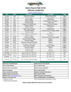 Men`s Soccer 2016 Schedule - Renegades Athletics