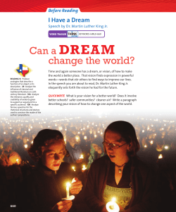 Can a DREAM change the world?