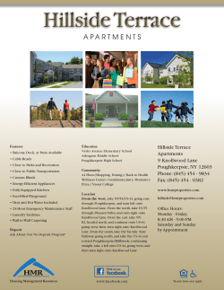 Hillside Terrace - Housing Management Resources