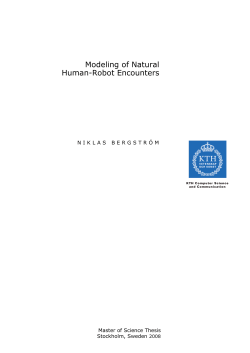 Modeling of Natural Human-Robot Encounters