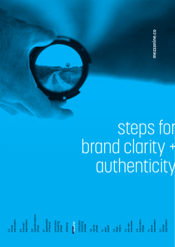 steps for brand clarity + authenticity