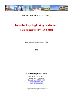Introductory Lightning Protection Design per NFPA 780