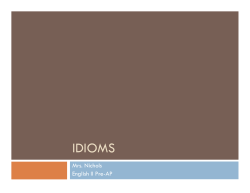 IDIOMS
