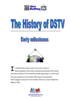 General Satellite history information
