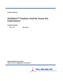 OxiSelect&trade; Catalase Activity Assay Kit, Colorimetric