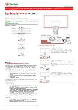 FAVERO: Bandeau lumineux, led strip, Perimeter Lights for