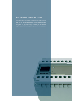 MULTIPLEXED AMPLIFIER SERIES