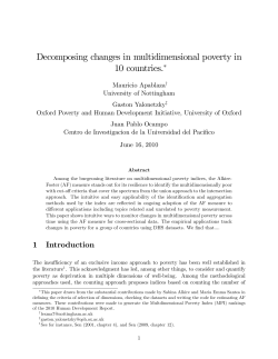 Decomposing changes in multidimensional poverty in 10