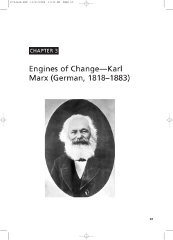 Engines of Change&mdash;Karl Marx (German, 1818&ndash;1883)