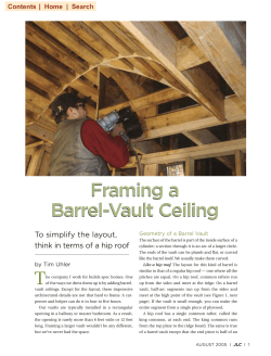Framing a Barrel-Vault Ceiling - August 2005