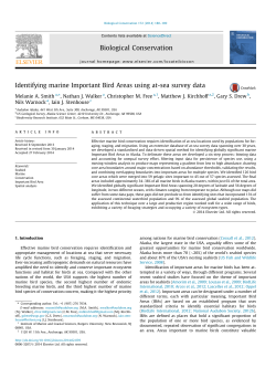 Identifying marine Important Bird Areas using at