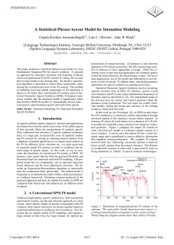 A Statistical Phrase/Accent Model for Intonation Modeling