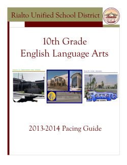 10th Grade - Rialto Unified School District
