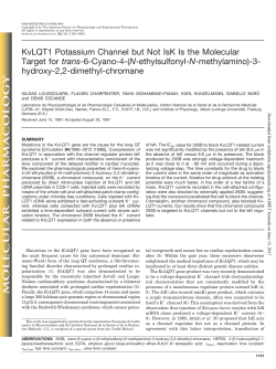 KvLQT1 Potassium Channel but Not IsK Is the Molecular Target for