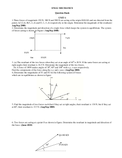 ENGG MECHANICS Question Bank UNIT
